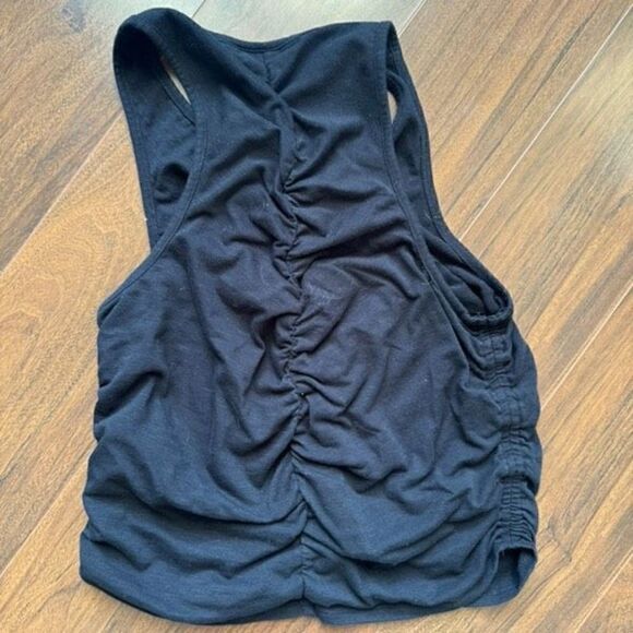Universal Thread L black ruched v neck tank top - Picture 3 of 3